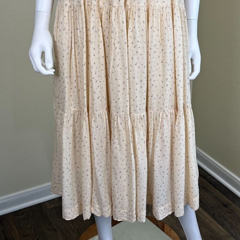 En Saison Women's Size S Yellow Roberta Floral Smocked Ruffle Midi Dress Yellow - Picture 6 of 16